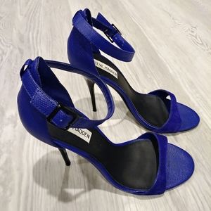 Steve Madden Bittyy Blue Ankle Strap Heel Size 9M